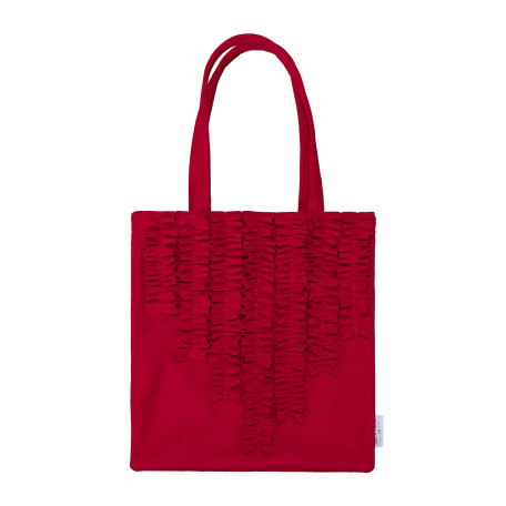 FRILL TOTE WOOL